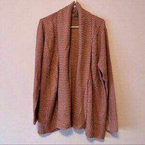 NWT Jason Maxwell Open Front Knitted Cardigan 1X